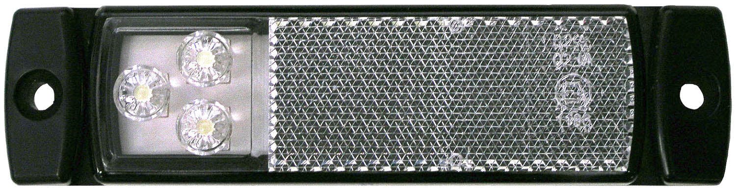 LED Feom ECE, w/ Reflex & Packard Connector, Rectangular, 5.11"X1.26" Multi-volt, white, bulk pack (Pack of 50)