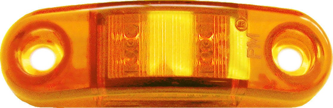 LED Side Marker/ Outline Light, Oval, Ece, 2M Leads 2.75"X.75" Multi-volt, amber, bulk pack (Pack of 50)