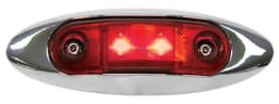 LED Side Marker/ Outline Light, Oval, Ece, 2M Leads 2.75"X.75" Multi-volt, red, bulk pack (Pack of 50) - 1268R-4