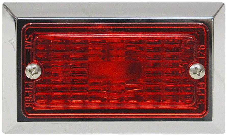 Incandescent Marker/ Clearance, P2, Rectangular, 3.75"X2.25", red, bulk pack (Pack of 96)