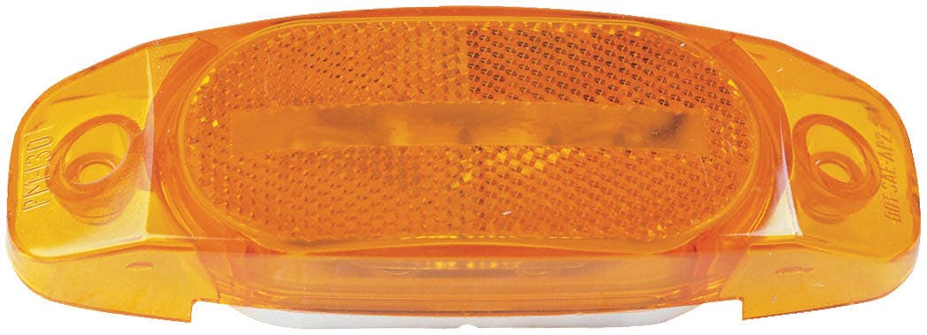 Incandescent Marker/ Clearance, P2, Rectangular, Hard Hat, w/ Reflex, 6"X2.0625, amber, bulk pack (Pack of 100)