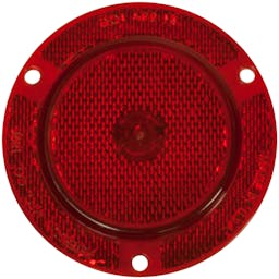 LED Marker/ Clearance, P2, Round, Reflex Flange, 2.5", red, bulk pack (Pack of 50) - 143FR-newstyle