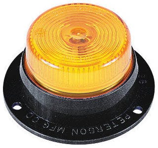 Incandescent Marker/ Clearance, PC-Rated, Round, Surface Mount, 2", 24V, amber, bulk pack (Pack of 100)