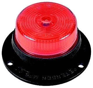 Incandescent Marker/ Clearance, PC-Rated, Round, Surface Mount, 2", 24V, red, bulk pack (Pack of 100)