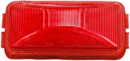 Incandescent Marker/ Clearance, PC-Rated Rectangular, 2.48"X1.20", red (Pack of 24) - 150R
