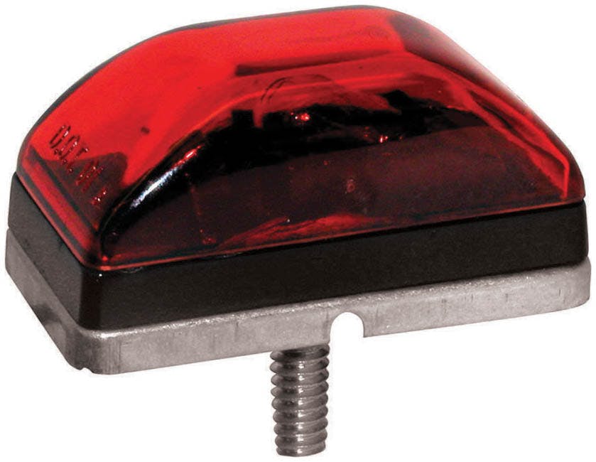 Incandescent Marker/ Clearance, P2, Rectangular, 2.12"X1.12", red, bulk pack (Pack of 100)