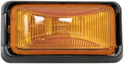 Incandescent Marker/ Clearance, PC-Rated, Rectangular, Black Kit, 2.48"X1.20", amber, bulk pack (Pack of 100) - 152BKA