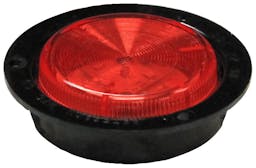 LED Marker/ Clearance, P2, Round, AMP, w/ Flange, 2.5", red (Pack of 12) - 162FR