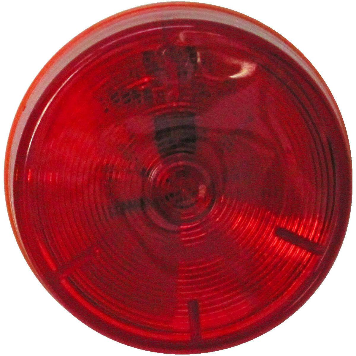 LED Marker/ Clearance, PC-Rated, Round, w/ Auxiliary Function, 2.5", red, bulk pack (Pack of 50)