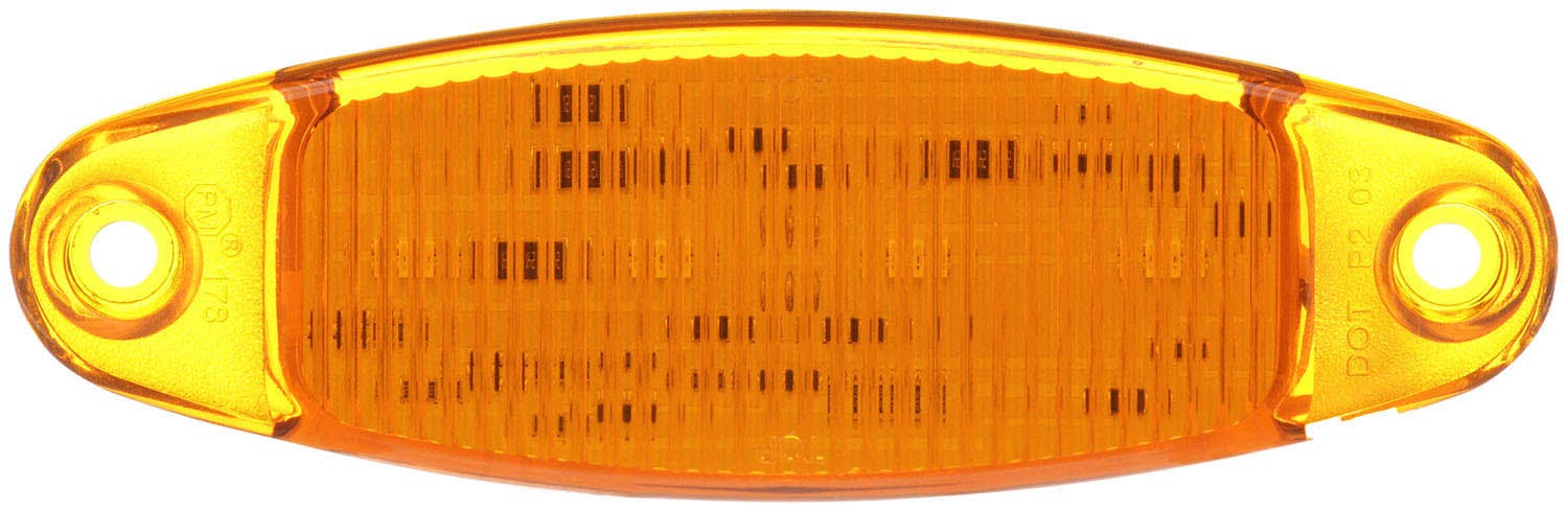 LED Marker/ Clearance, P2, Oblong, Low Profile, 4.7"X1.50", amber, bulk pack (Pack of 50)