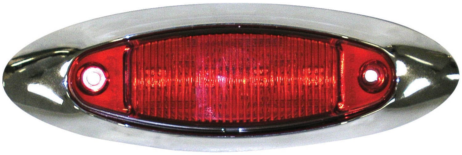 LED Marker/ Clearance, P2, Oblong, Low Profile Kit, 4.7"X1.5", red (Pack of 6) - 178XR