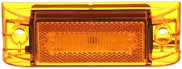 LED Marker/ Clearance, PC-Rated, Rectangular, 6.0"X2.0", amber (Pack of 10) - 187A