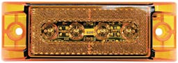 LED Marker/ Clearance, P2, Rectangular, 6.0"X2.0", amber (Pack of 10) - 188A