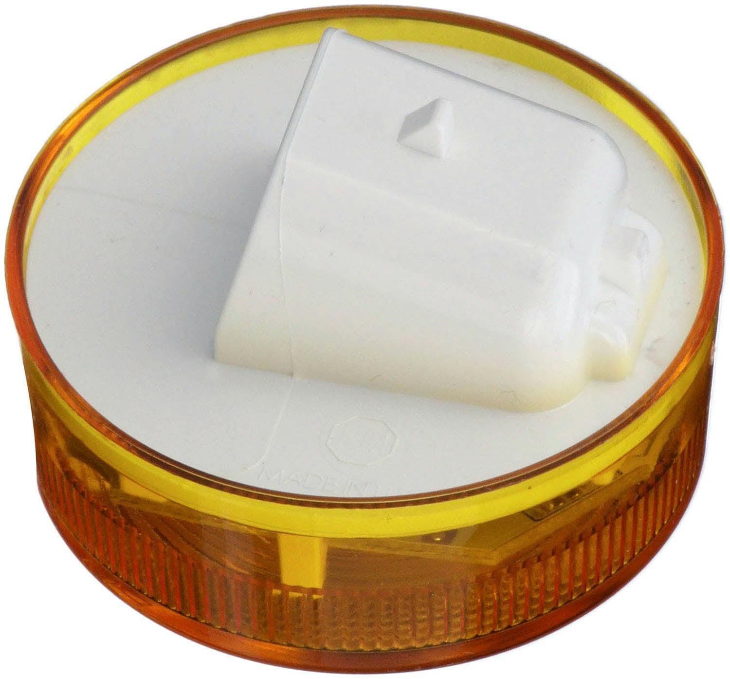 LED Marker/ Clearance, P2, Round, AMP, 2.0", amber (Pack of 12) - 194195-rear