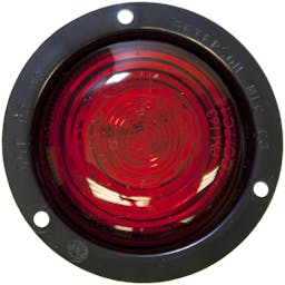 LED Marker/ Clearance, PC-Rated, Round, Kit, w/ Flange, 2.5", red (Pack of 12) - 197FR-1