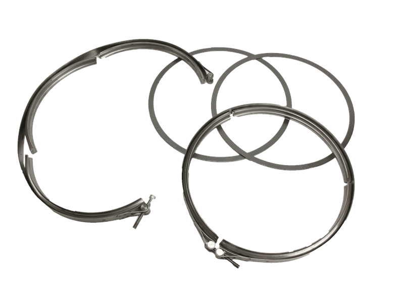 Diesel Particulate Filter (DPF) Clamp and Gasket Set for Mack, Volvo - 23e83d6ddc1b7e0cb2103f10e77fde0d
