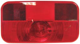 Incandescent Stop/Turn/Tail, Rectangular, Rv, w/ Reflex, 8.5625"X3.125", red (Pack of 10) - 25921