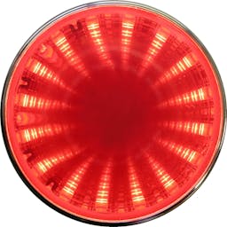 LED Auxiliary Tunnel Light, Round, 2", red, bulk pack (Pack of 50) - 274R
