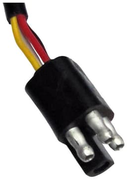 Incandescent Stop/Turn/Tail, Agricultural, Round, Dual Housing, Curbside, 10.93"X5.42", red + amber (Pack of 16) - 308318-plug-1