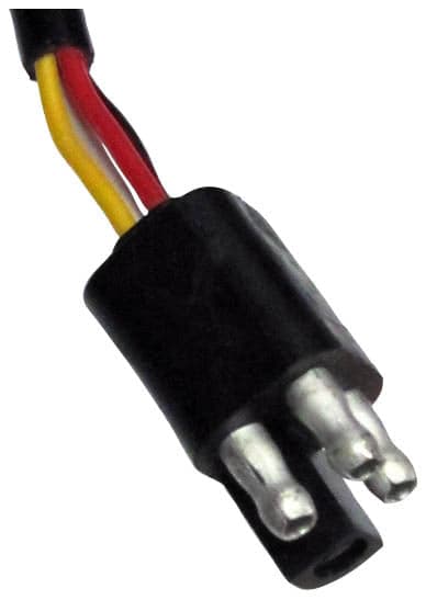 Incandescent Stop/Turn/Tail, Agricultural, Round, Dual Housing, Curbside, 10.93"X5.42", red + amber (Pack of 16) - 308318-plug-1