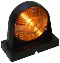 Incandescent Turn Signal/ Flashing Warning Light, Agricultural, Round, Single Housing, Amber/Amber 10.93"X5.42", amber, bulk (Pack of 24) - 309A