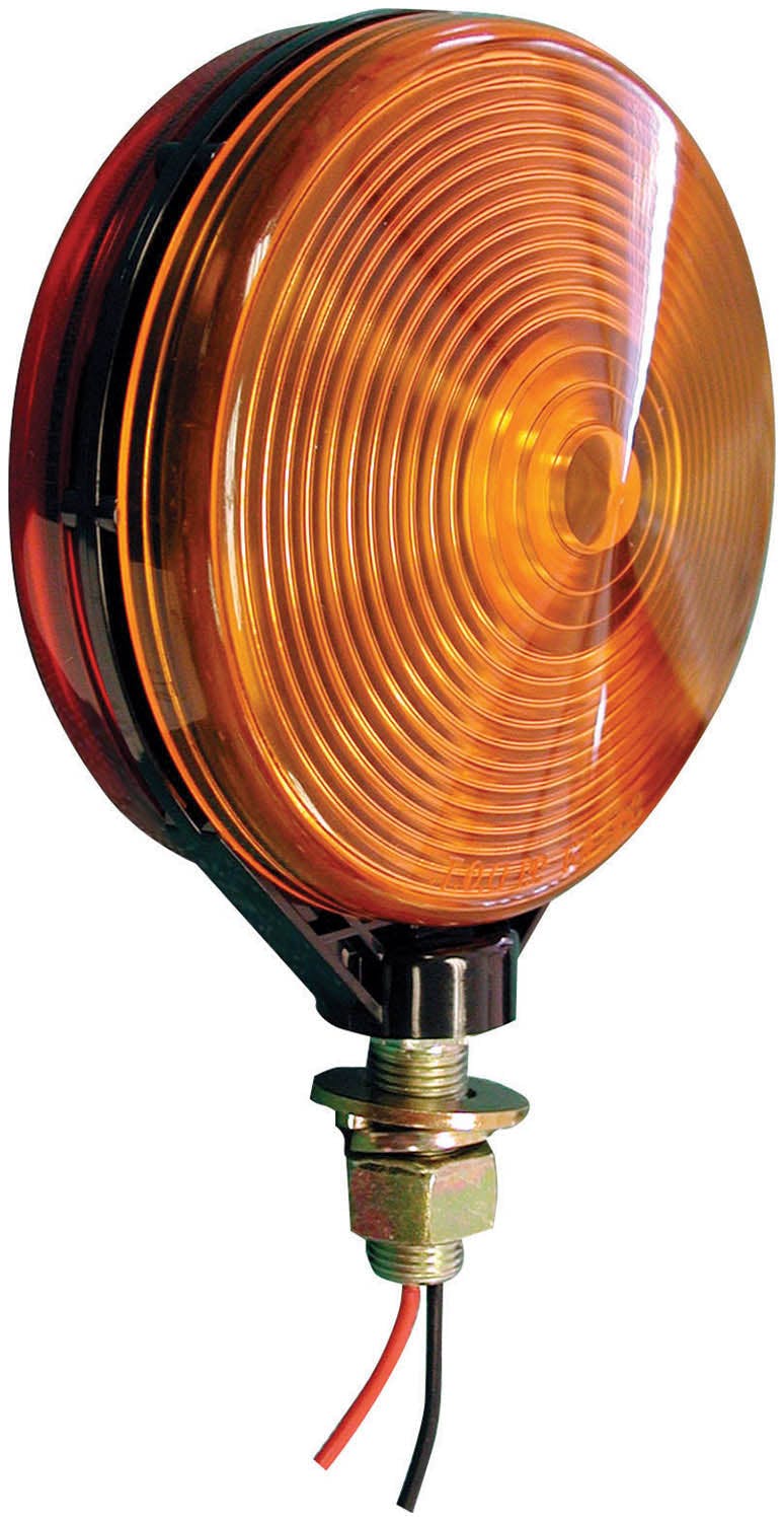 Incandescent Stop/ Turn, Double-Face, Red/Amber, 4.125", red + amber (Pack of 6)