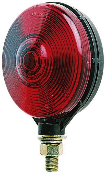 Incandescent Turn Signal, Single-Face, Round, 4.125", red (Pack of 6)