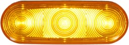 LED Warning / Turn Signal, Sae 279 Agriculture Light, Oval, PL3 Housing 6", amber, bulk pack (Pack of 50) - 320A_front_lit