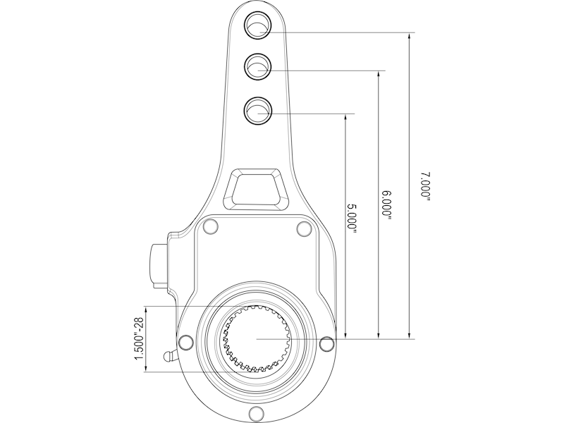 Slack Adjuster, Manual, 5" - 6" - 7"