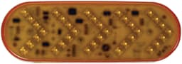 LED Signal Light, Oval, Sequential, 6.50"X2.25", amber (Pack of 6) - 420QA_v2