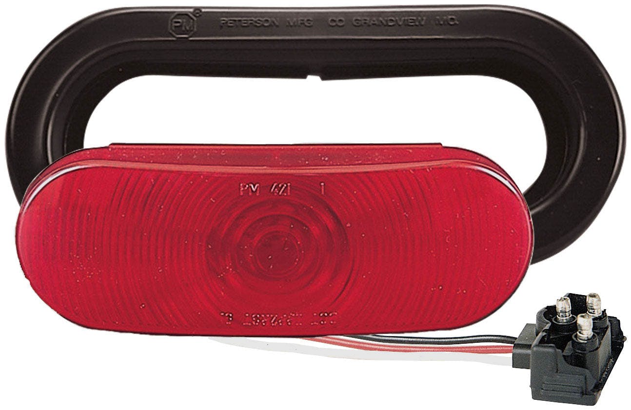 Incandescent Stop/Turn/Tail, Oval, Kit, 6.50"X2.25", red (Pack of 3)