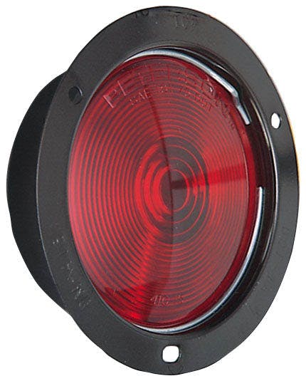 Incandescent Stop/Turn/Tail, Round, Flange-Mount 5.5", red, bulk pack (Pack of 48)