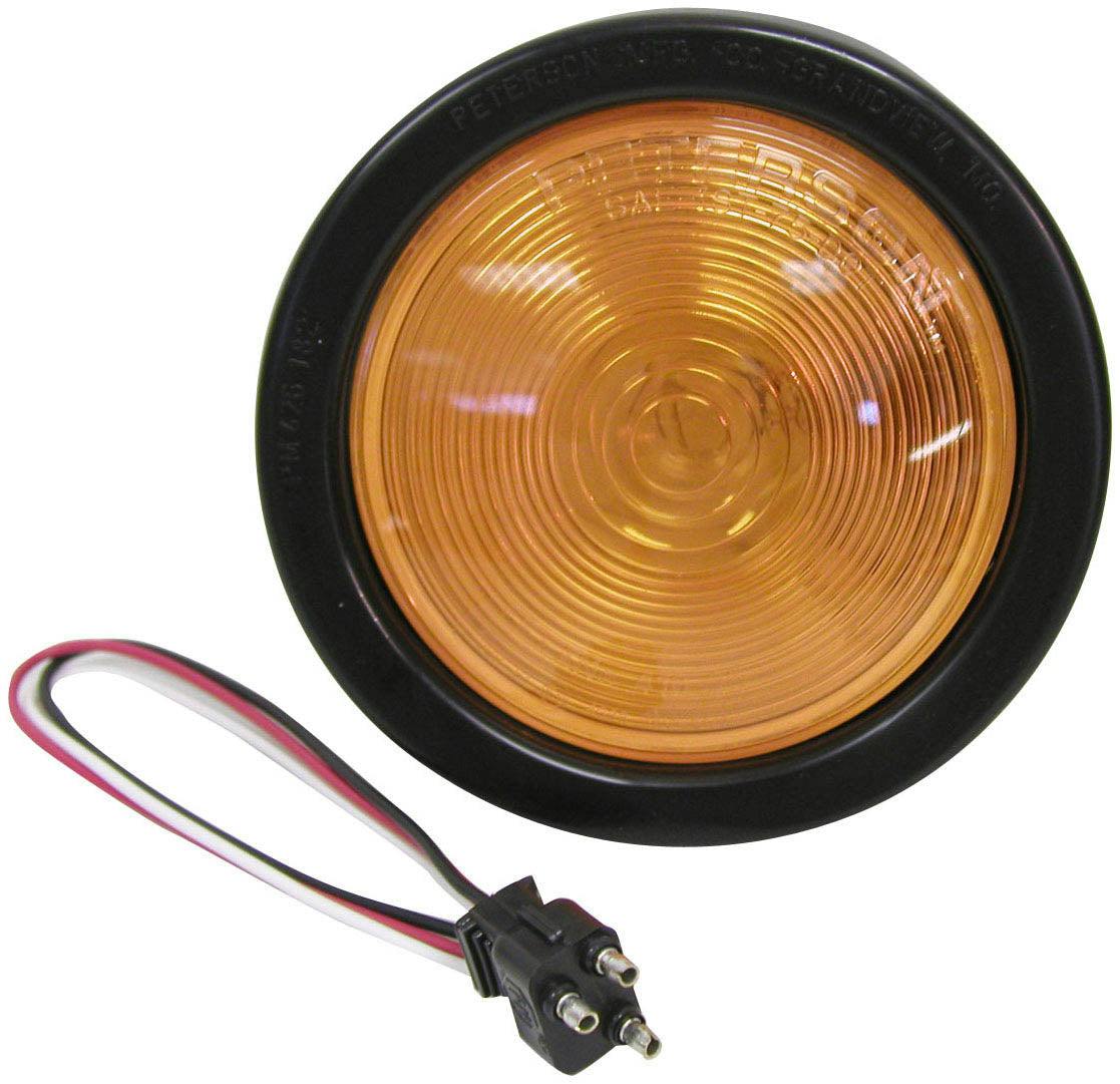 Incandescent Turn Signal, Round, Kit, 4", amber (Pack of 12)