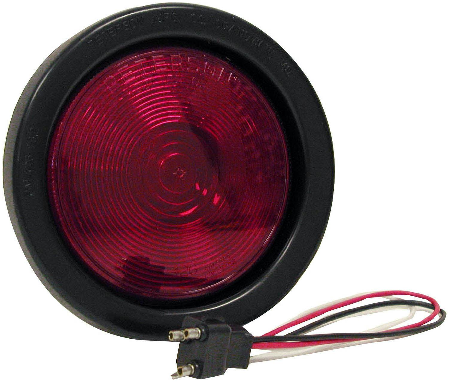 Incandescent Stop/Turn/Tail, Round, Long-Life, Kit, 4", red (Pack of 3)