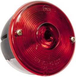 Incandescent Stop/Turn/Tail, Universal, Round, Stud-Mount, w/ License Light, 3.75"X2.625", red (Pack of 3) - 428