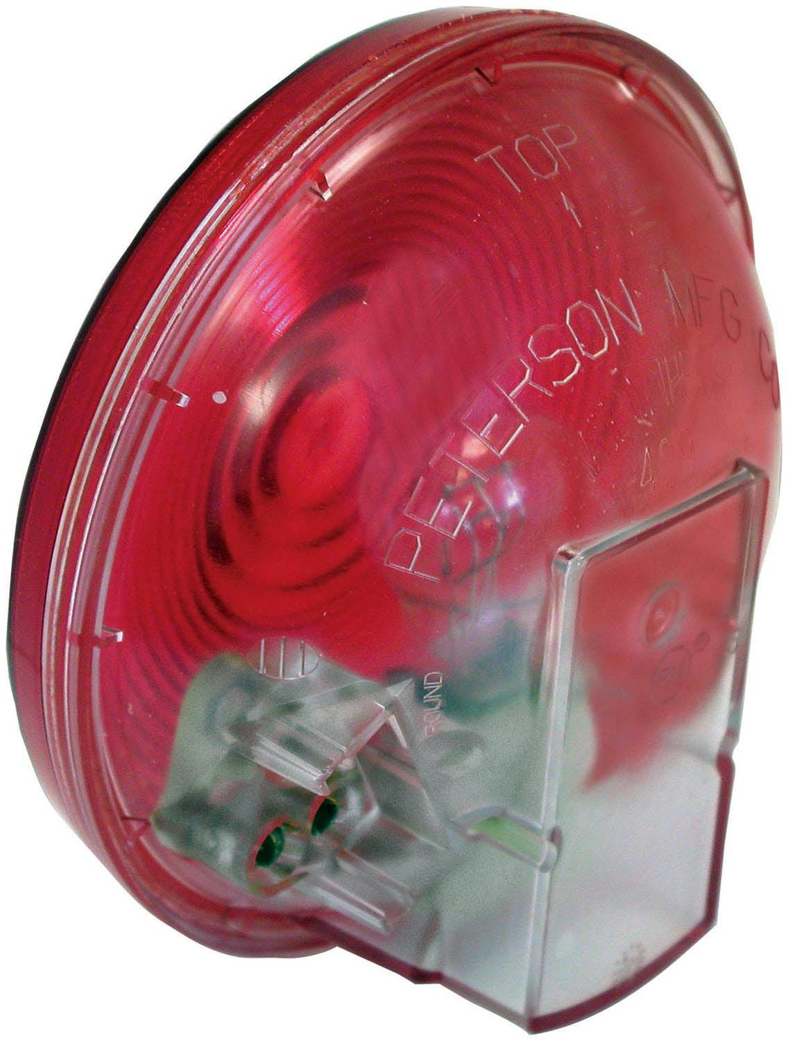 Incandescent Stop/Turn/Tail, Round, w/ Clear Housing, 4", red, bulk pack (Pack of 48)