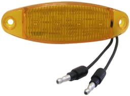 LED Marker/ Clearance, P2, Oblong, w/ two .180 Bullets, 4.7"X1.5", amber (Pack of 50) - 4354A