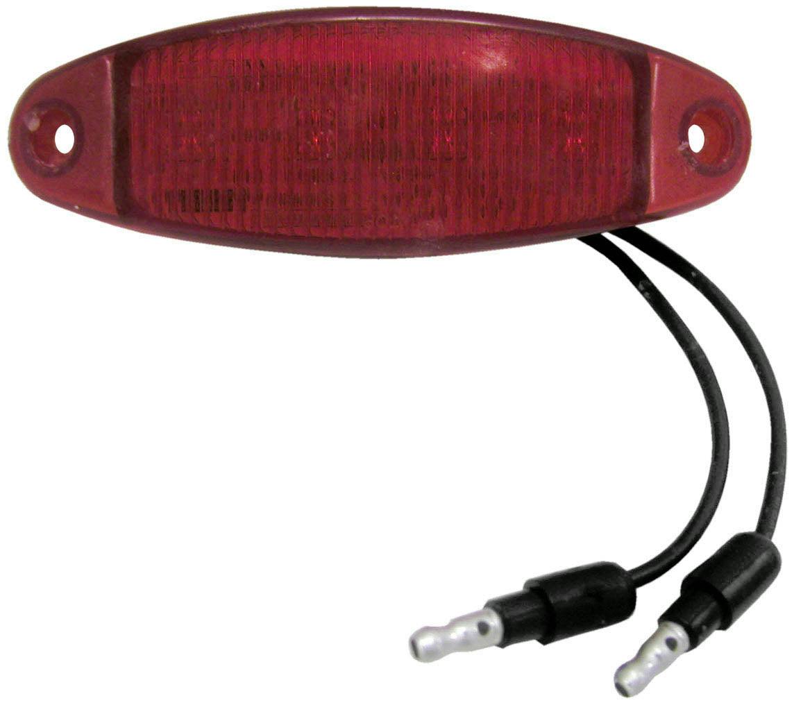 LED Marker/ Clearance, P2, Oblong, w/ two .180 Bullets, 4.7"X1.5", red (Pack of 50)
