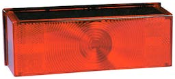 Incandescent Thin Line Over 80" Submersible Combination Rectangular, w/ License Light 7.9375"X2.875", red + white (Pack of 6) - 456L