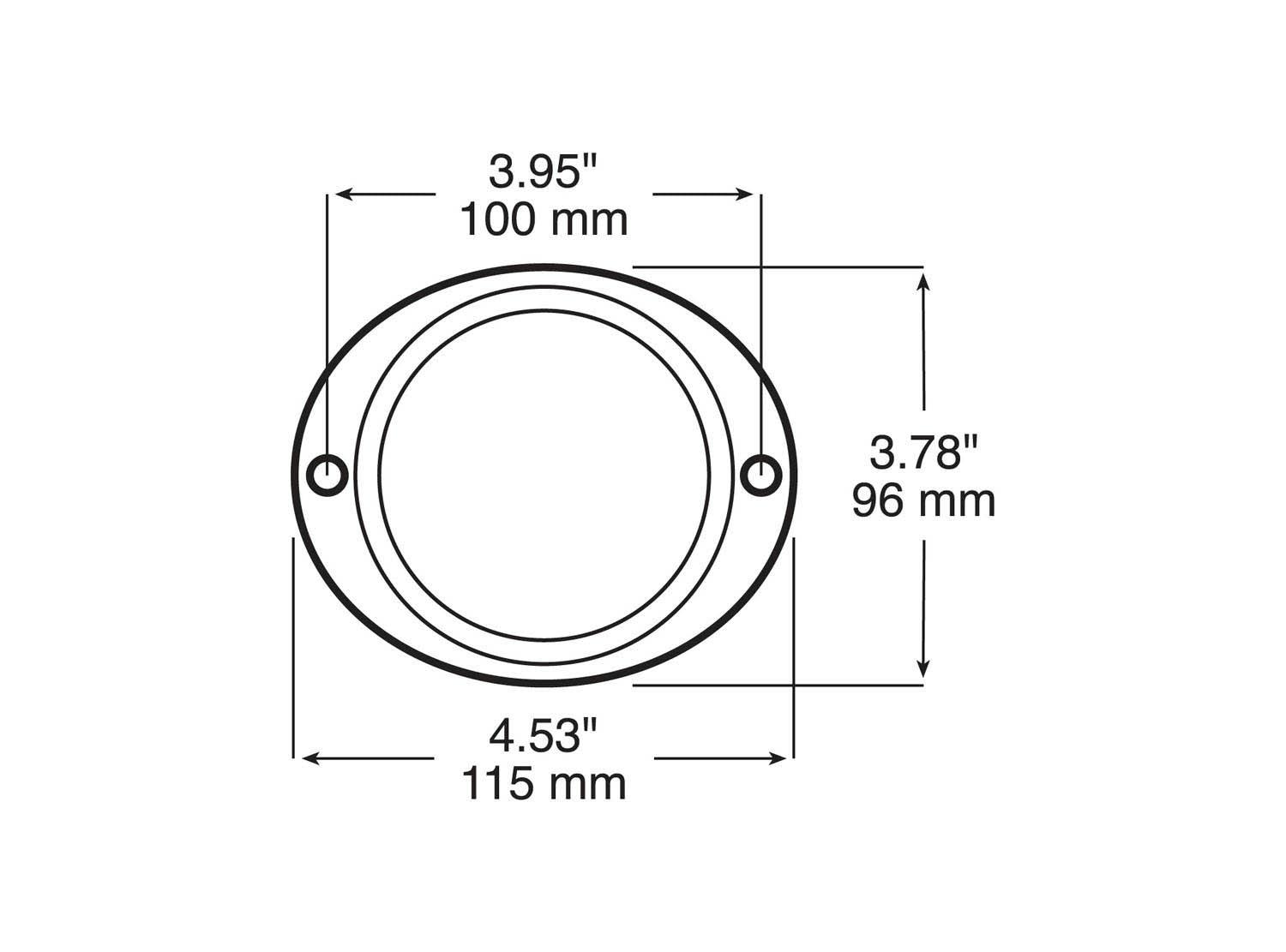 Reflector, Aluminum, Oval, 3", bulk pack (Pack of 100) - 472_line_dual_top-BX5_0bd4ec7e-bea0-41f1-8ed3-2cefff8f0f48
