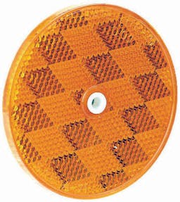 Reflector, Center-Mount, Round, 3.2", bulk pack (Pack of 100) - 476A
