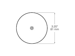 Reflector, Center-Mount, Round, 3.2", bulk pack (Pack of 100) - 476_line_dual_2view-BX5