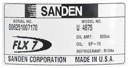 Sanden A/C Compressor, for Universal Application - 5292-6
