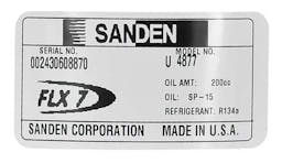 Sanden A/C Compressor, for Universal Application - 5293-6
