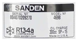 Sanden A/C Compressor, for Universal Application - 5321-6