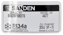 Sanden A/C Compressor, for Freightliner - 5326-6