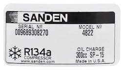 Sanden A/C Compressor, for Navistar - 5349-6