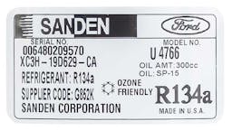 Sanden A/C Compressor, for Ford - 5356-6