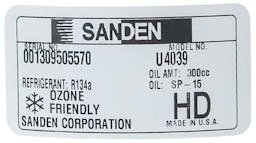 Sanden A/C Compressor, for Peterbilt - 5362-6