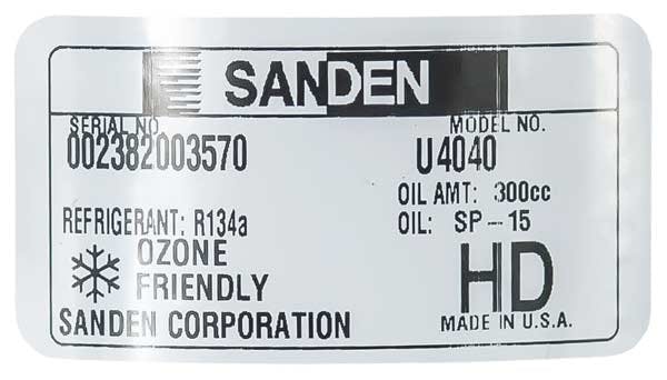 Sanden A/C Compressor, for Peterbilt - 5366-6